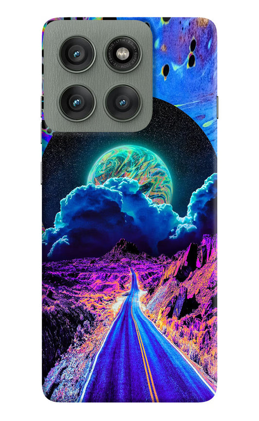 Psychedelic Painting Moto Edge 60 Pro Hard Case Back Cover by Casekaro