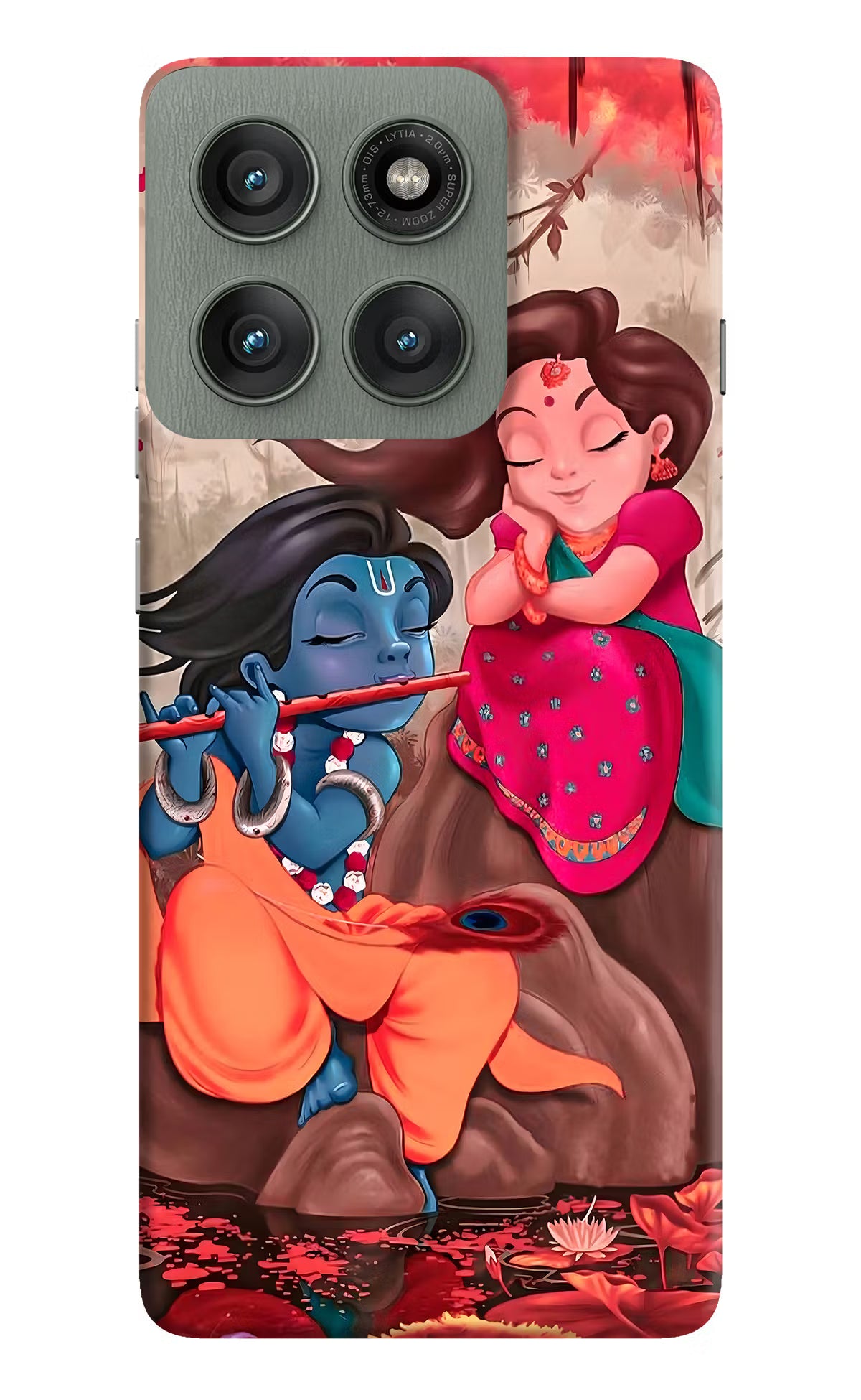 Radhe Krishna Moto Edge 60 Pro Hard Case Back Cover by Casekaro