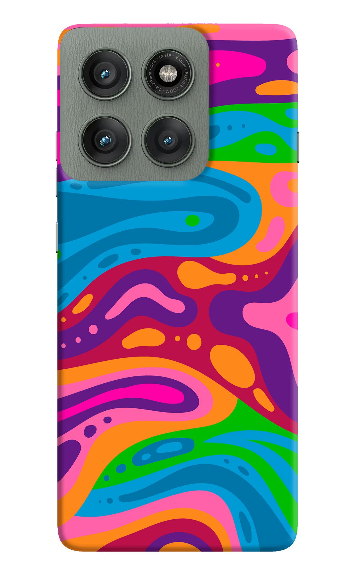 Trippy Pattern Moto Edge 60 Pro Hard Case Back Cover by Casekaro