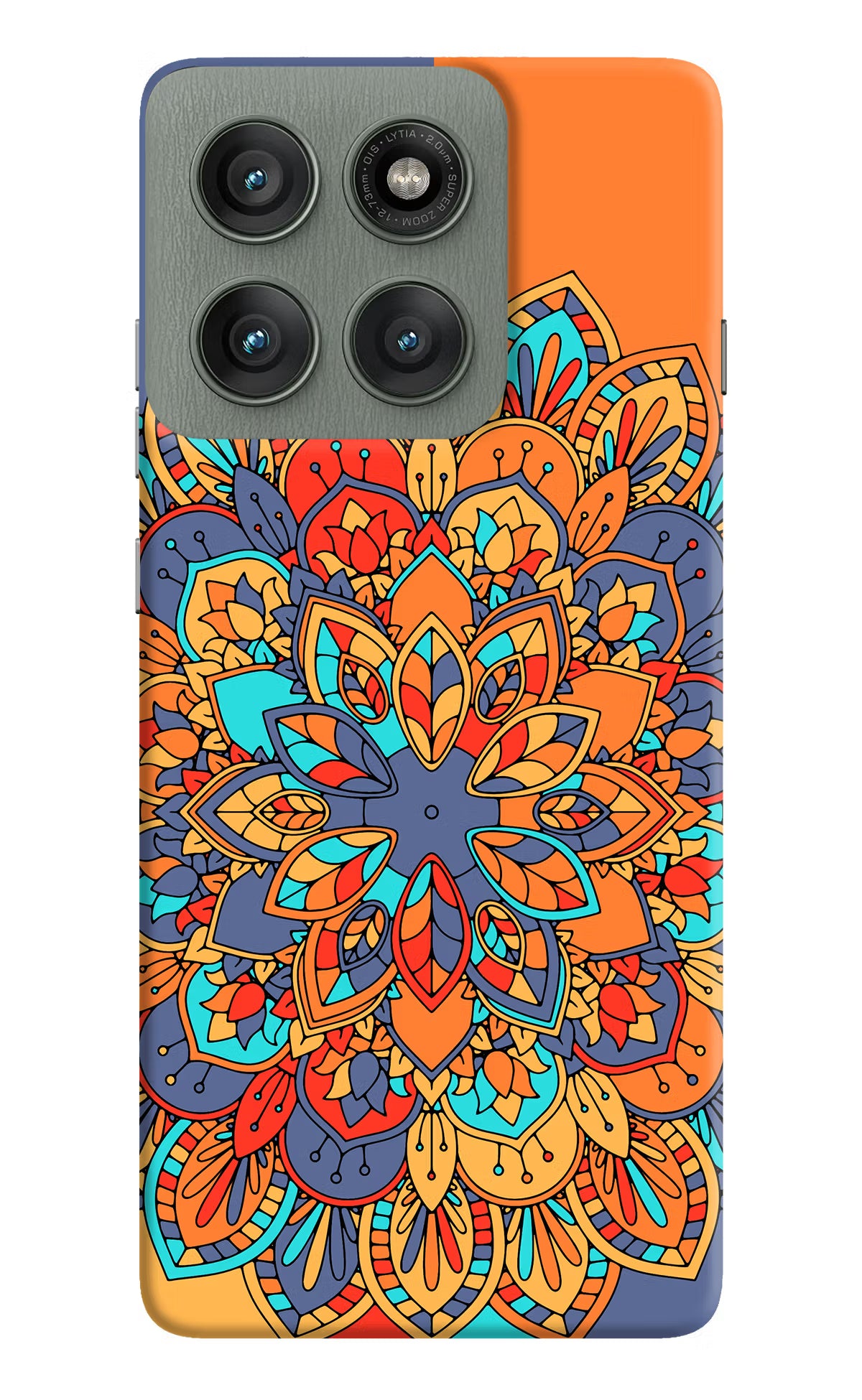 Color Mandala Moto Edge 60 Pro Hard Case Back Cover by Casekaro