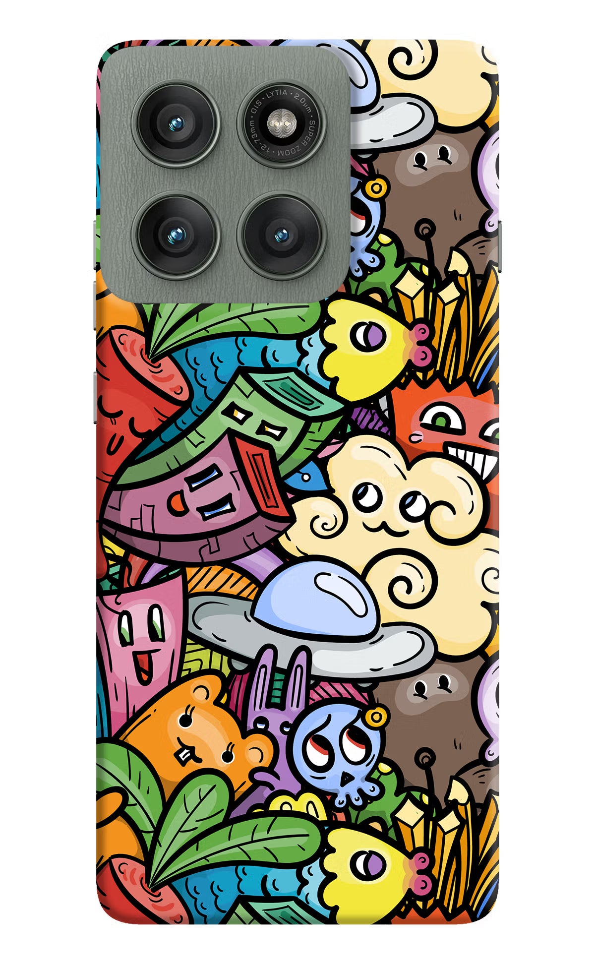 Veggie Doodle Moto Edge 60 Pro Hard Case Back Cover by Casekaro