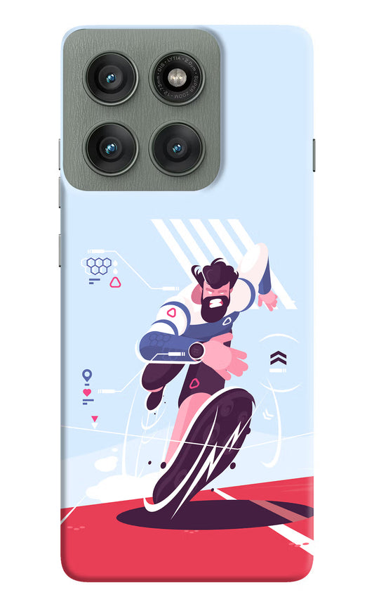 Run Pro Moto Edge 60 Pro Hard Case Back Cover by Casekaro