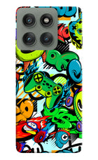 Game Doodle Moto Edge 60 Pro Hard Case Back Cover by Casekaro