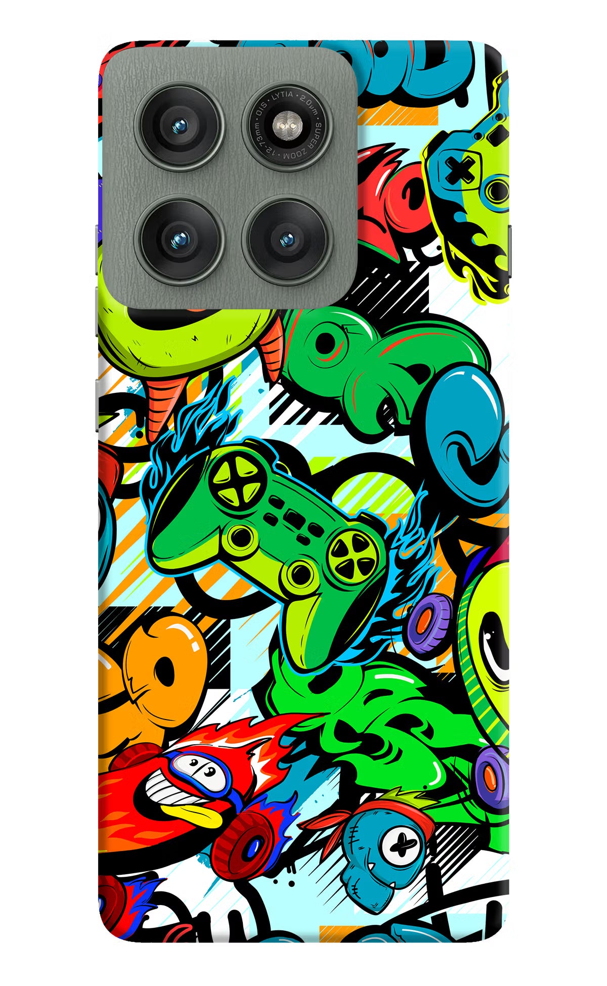 Game Doodle Moto Edge 60 Pro Hard Case Back Cover by Casekaro