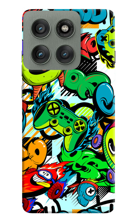 Game Doodle Moto Edge 60 Pro Hard Case Back Cover by Casekaro