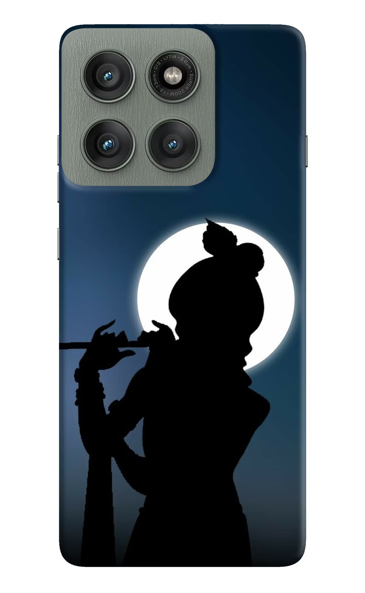 Shri Krishna Silhouette Moto Edge 60 Pro Hard Case Back Cover by Casekaro