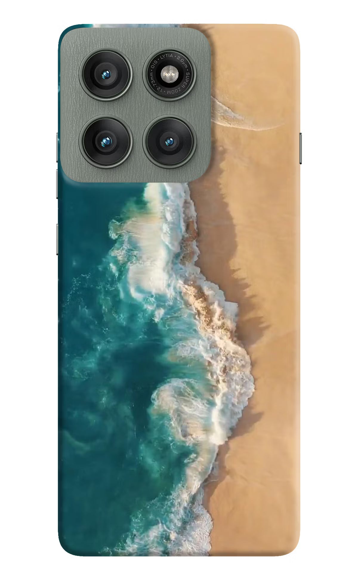 Ocean Beach Moto Edge 60 Pro Hard Case Back Cover by Casekaro