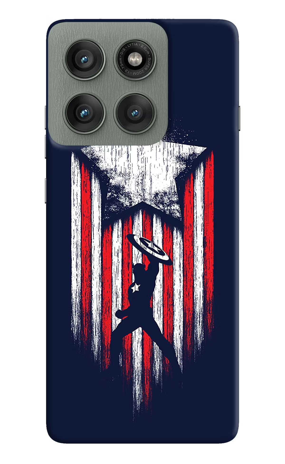 Captain America Marvel Art Moto Edge 60 Pro Hard Case Back Cover by Casekaro