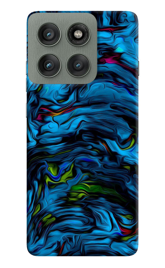 Dark Blue Abstract Moto Edge 60 Pro Hard Case Back Cover by Casekaro