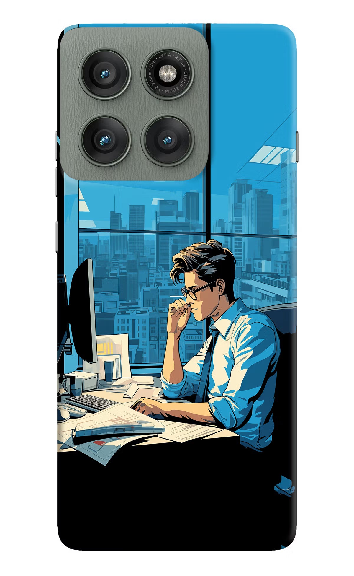 Focused Hustler (AI Generated) Moto Edge 60 Pro Hard Case Back Cover by Casekaro