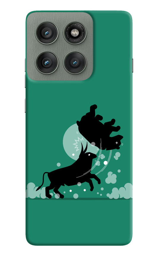 Bull Conqueror Moto Edge 60 Pro Hard Case Back Cover by Casekaro