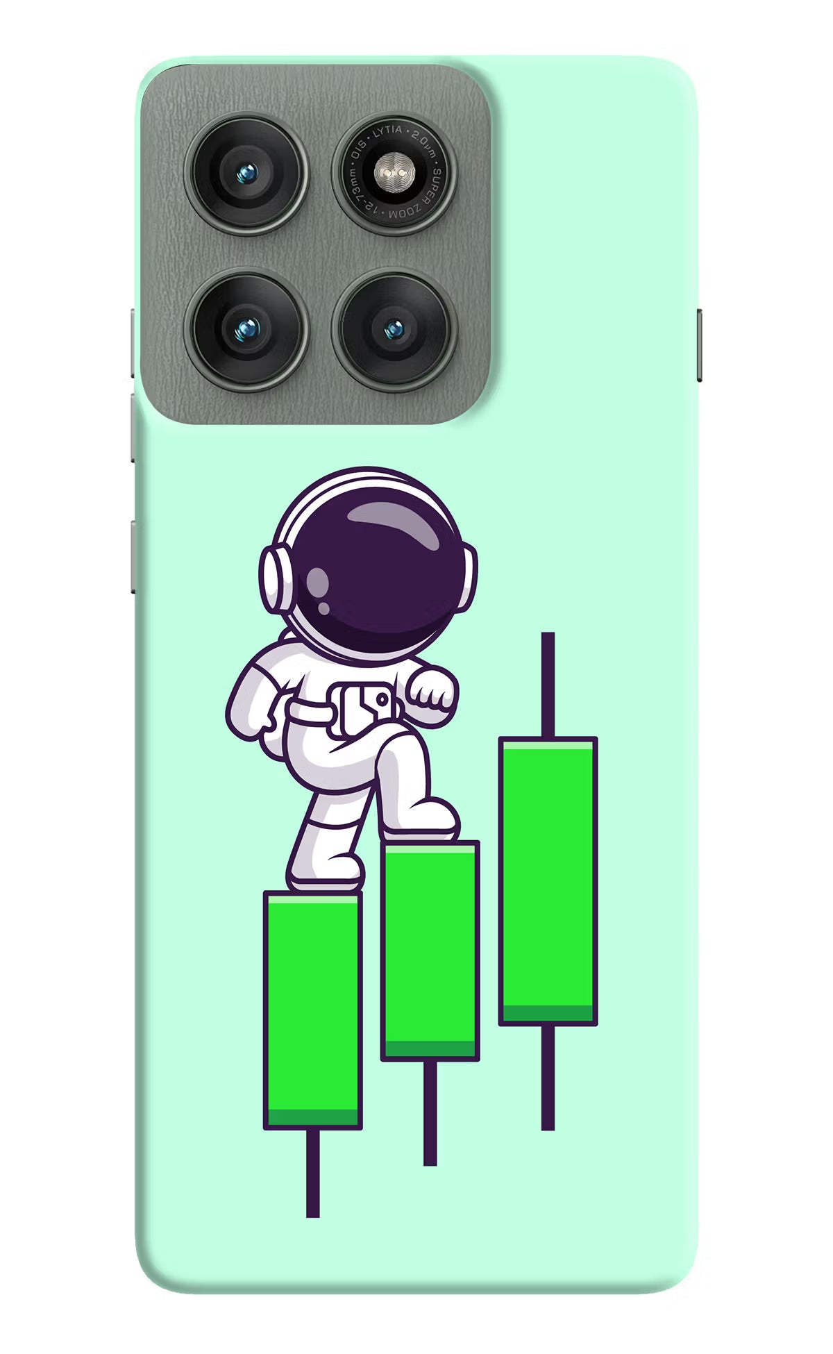 Astronaut Trader Moto Edge 60 Pro Hard Case Back Cover by Casekaro
