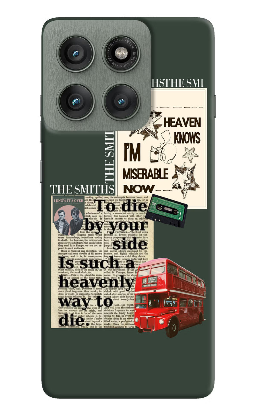 The Smiths Moto Edge 60 Pro Back Cover, Hard case