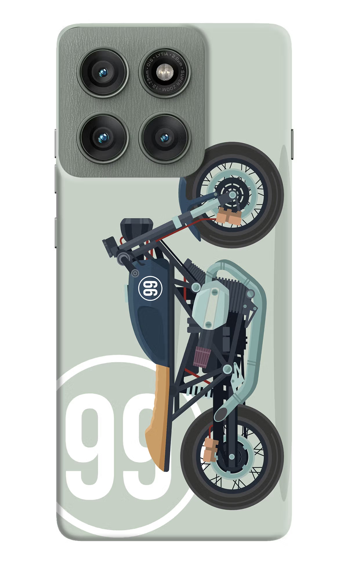 Classic Cafe Racer 99 Moto Edge 60 Pro Hard Case Back Cover by Casekaro