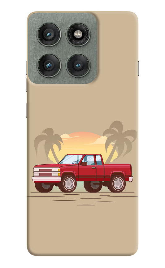Desert Classic Drive Moto Edge 60 Pro Hard Case Back Cover by Casekaro