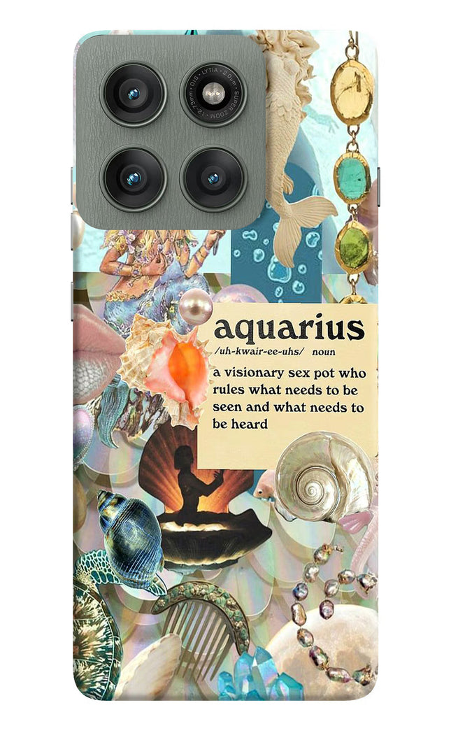 Aquarius Zodiac Moto Edge 60 Pro Hard Case Back Cover by Casekaro