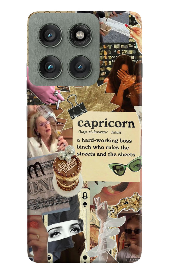 Capricorn Zodiac Moto Edge 60 Pro Hard Case Back Cover by Casekaro