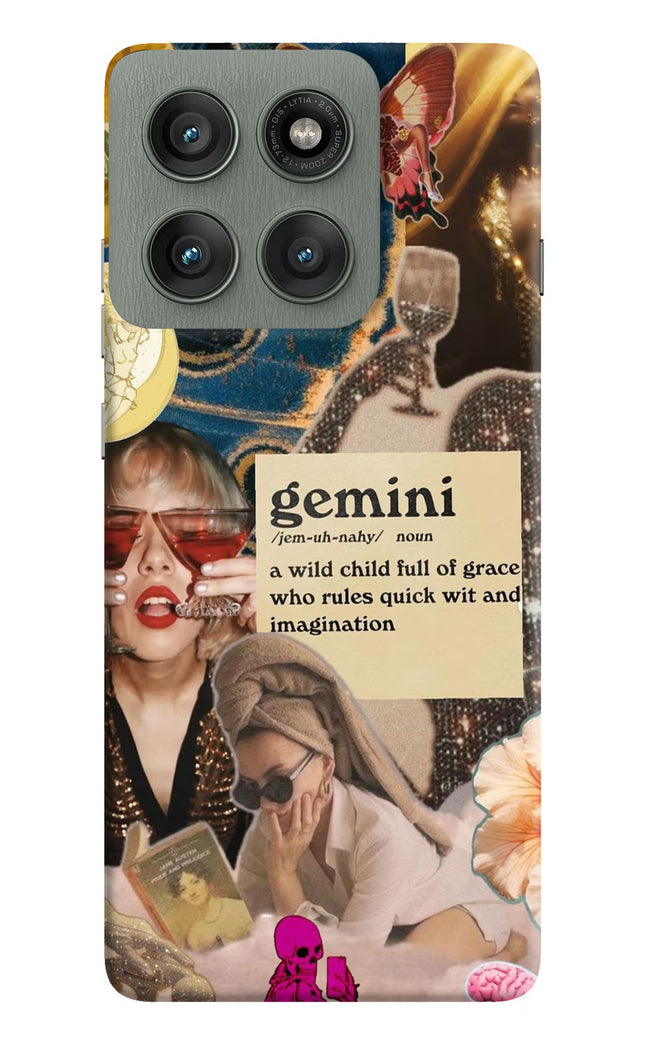 Gemini Zodiac Moto Edge 60 Pro Hard Case Back Cover by Casekaro