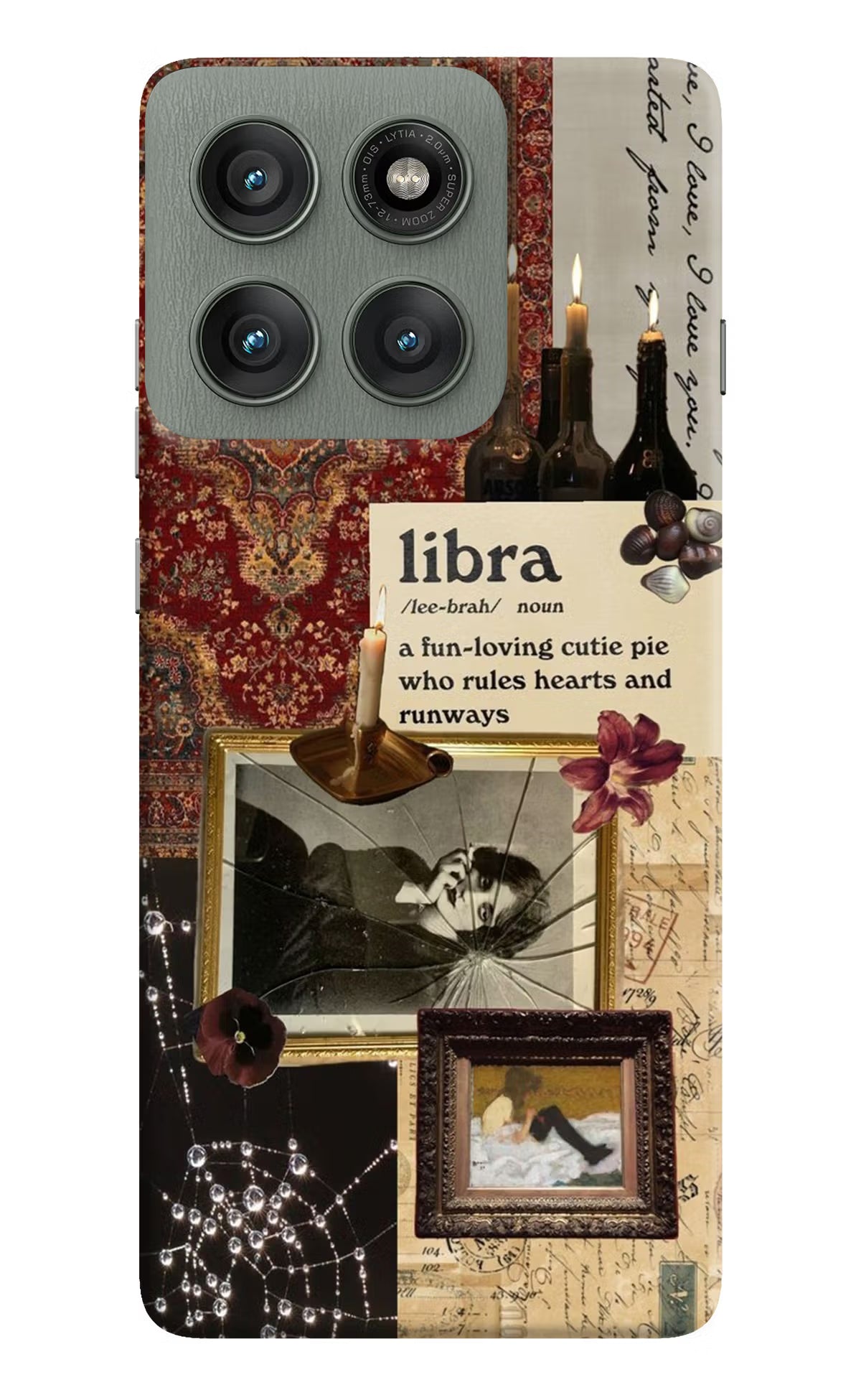 Libra Zodiac Moto Edge 60 Pro Hard Case Back Cover by Casekaro
