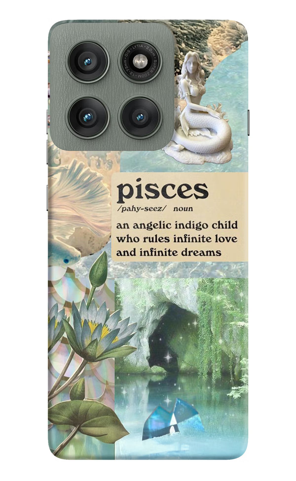 Pisces Zodiac Moto Edge 60 Pro Hard Case Back Cover by Casekaro