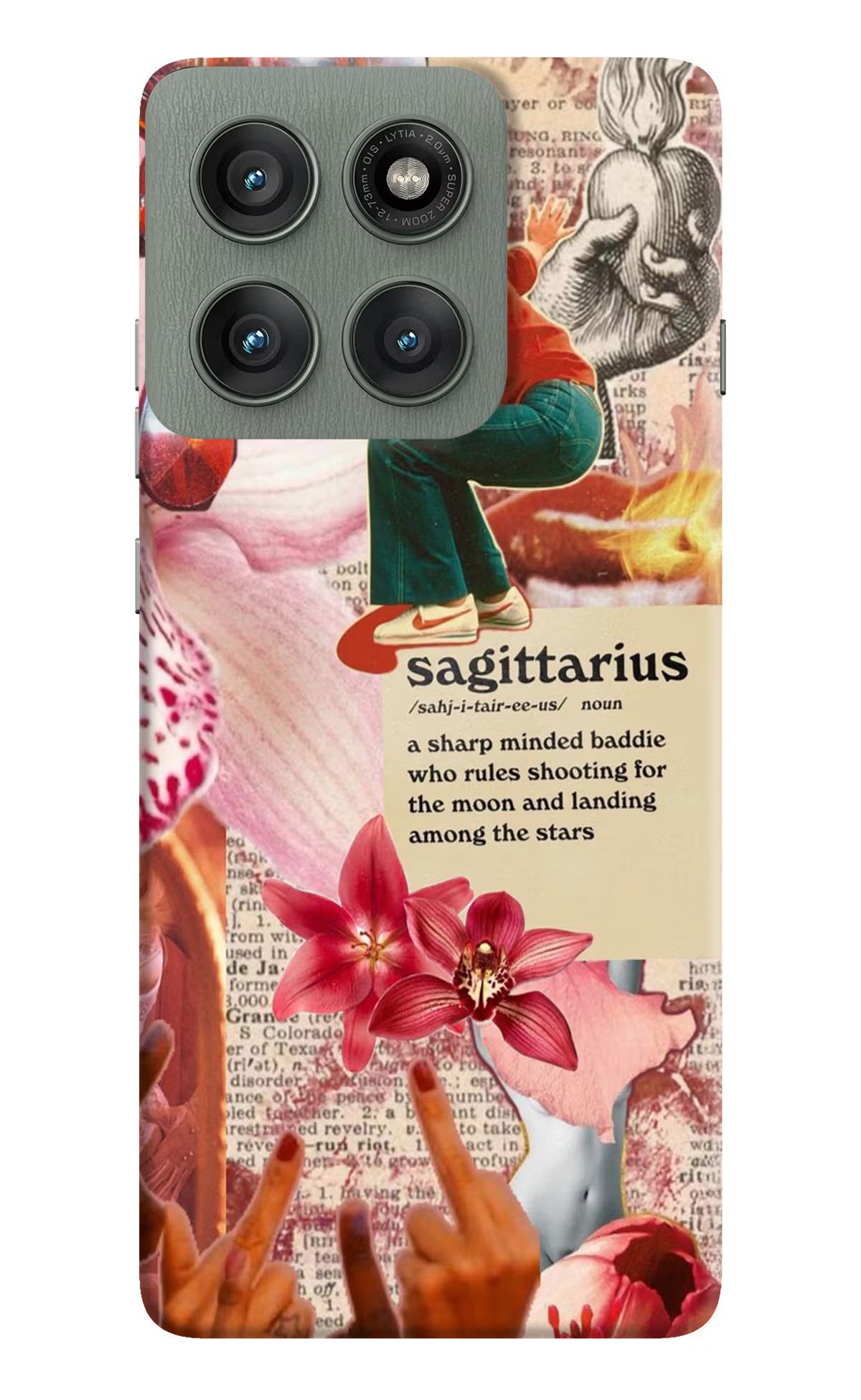 Sagittarius Zodiac Moto Edge 60 Pro Hard Case Back Cover by Casekaro