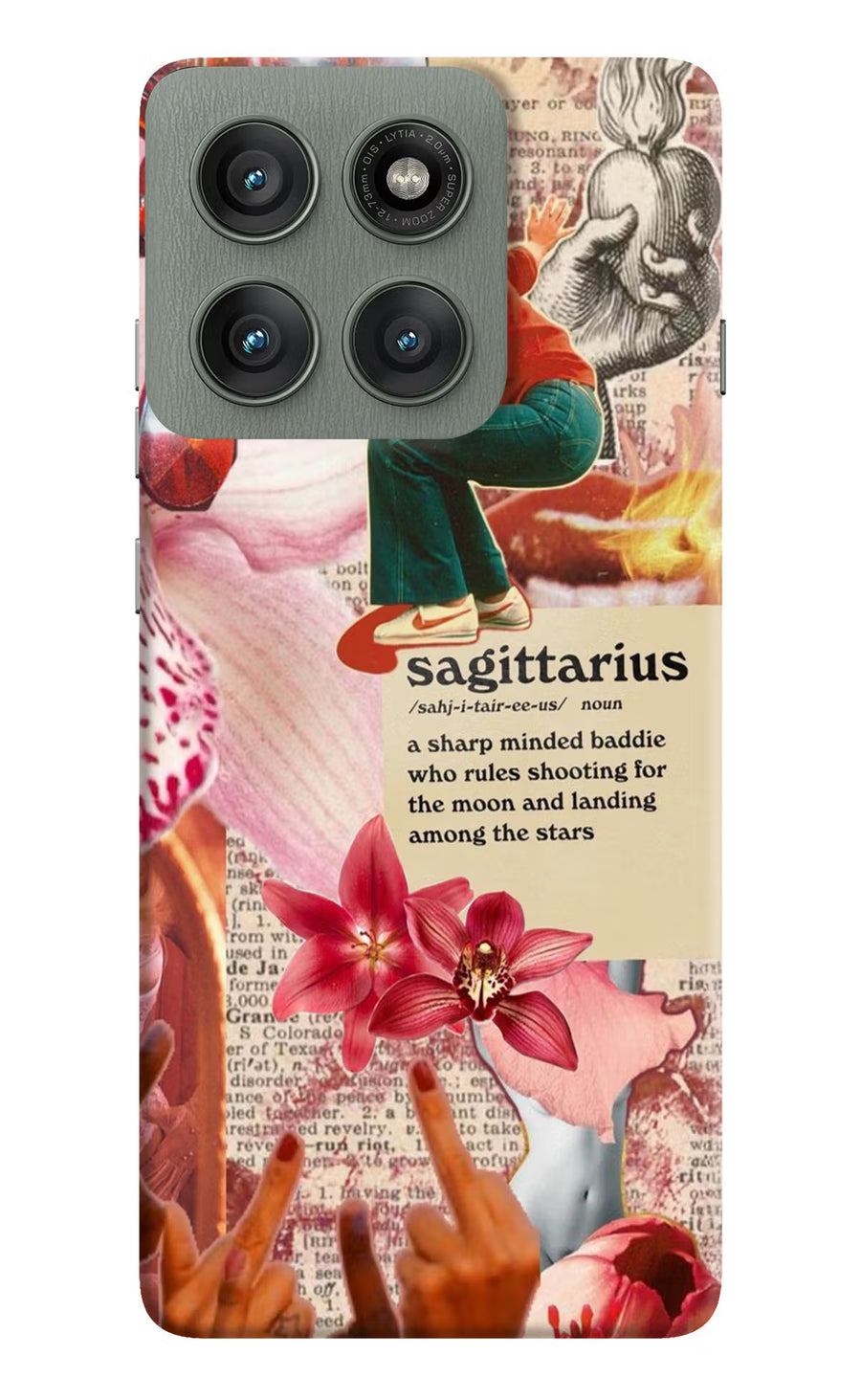 Sagittarius Zodiac Moto Edge 60 Pro Back Cover, Hard case
