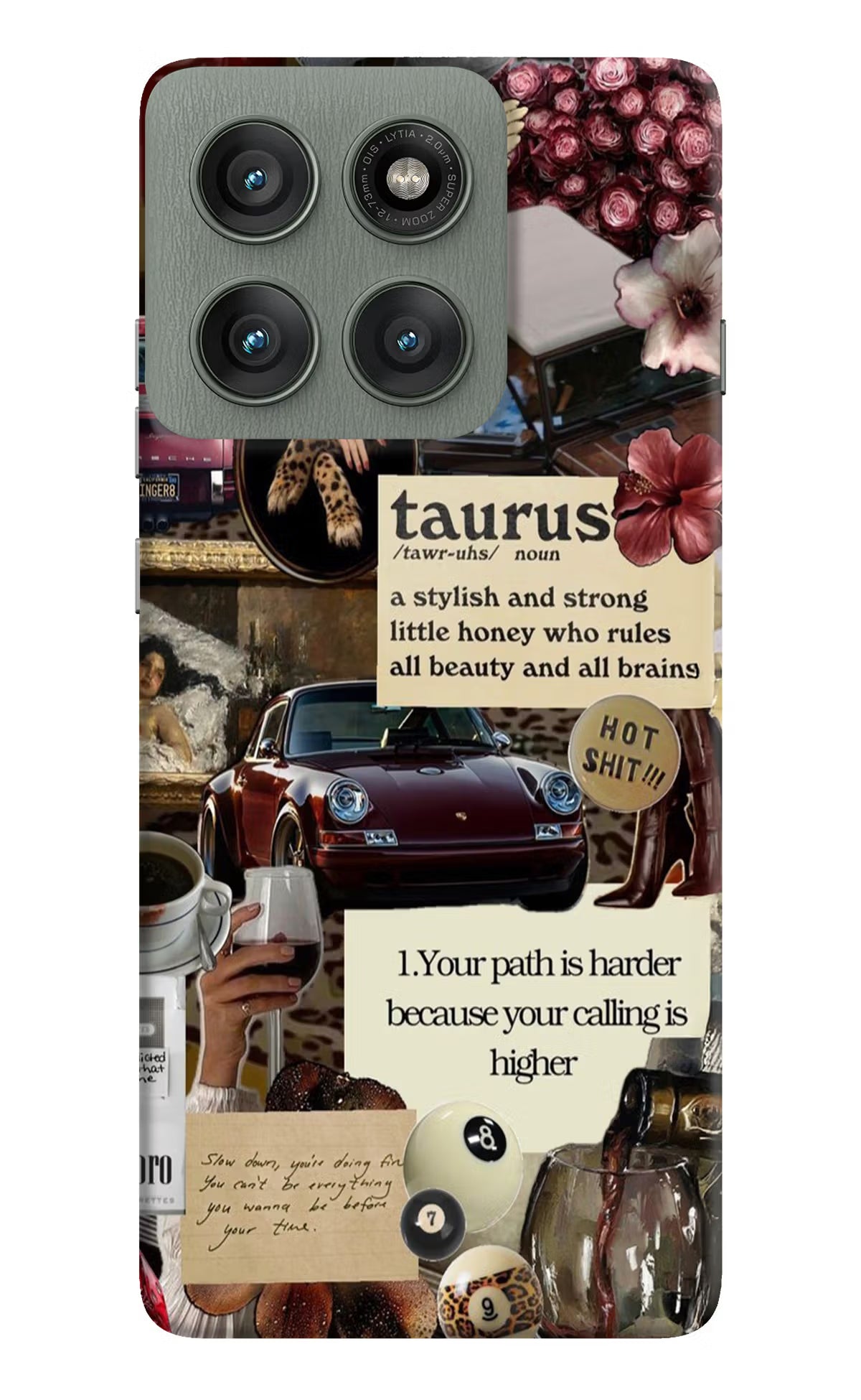 Taurus Zodiac Moto Edge 60 Pro Hard Case Back Cover by Casekaro