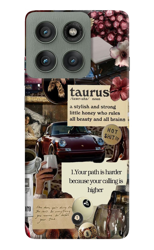 Taurus Zodiac Moto Edge 60 Pro Hard Case Back Cover by Casekaro