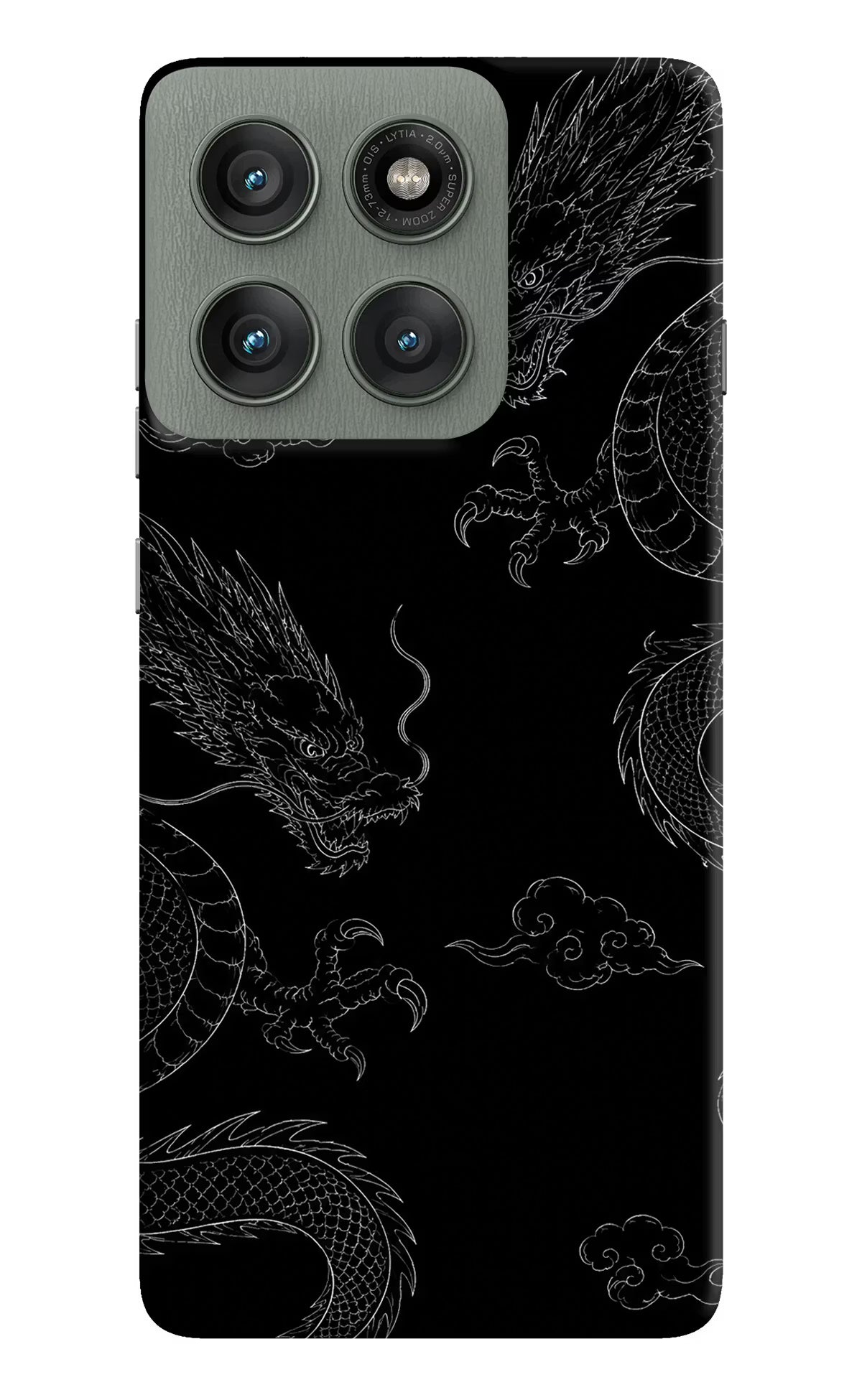 Twin Dragons Moto Edge 60 Pro Hard Case Back Cover by Casekaro