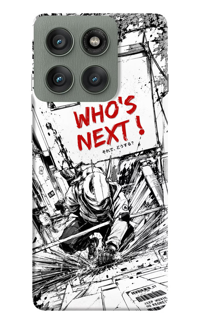Who's Next Moto Edge 60 Pro Hard Case Back Cover by Casekaro