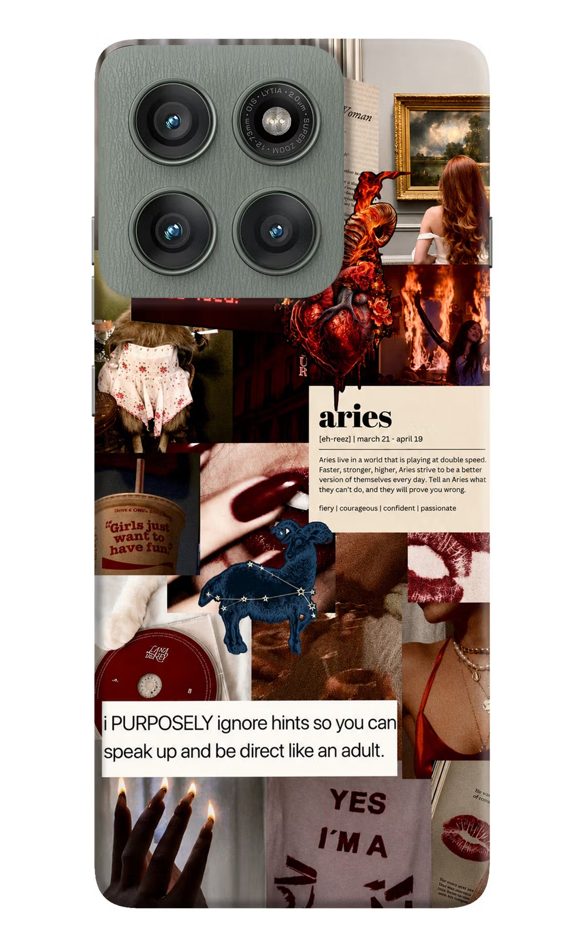 Zodiac Aries Moto Edge 60 Pro Back Cover