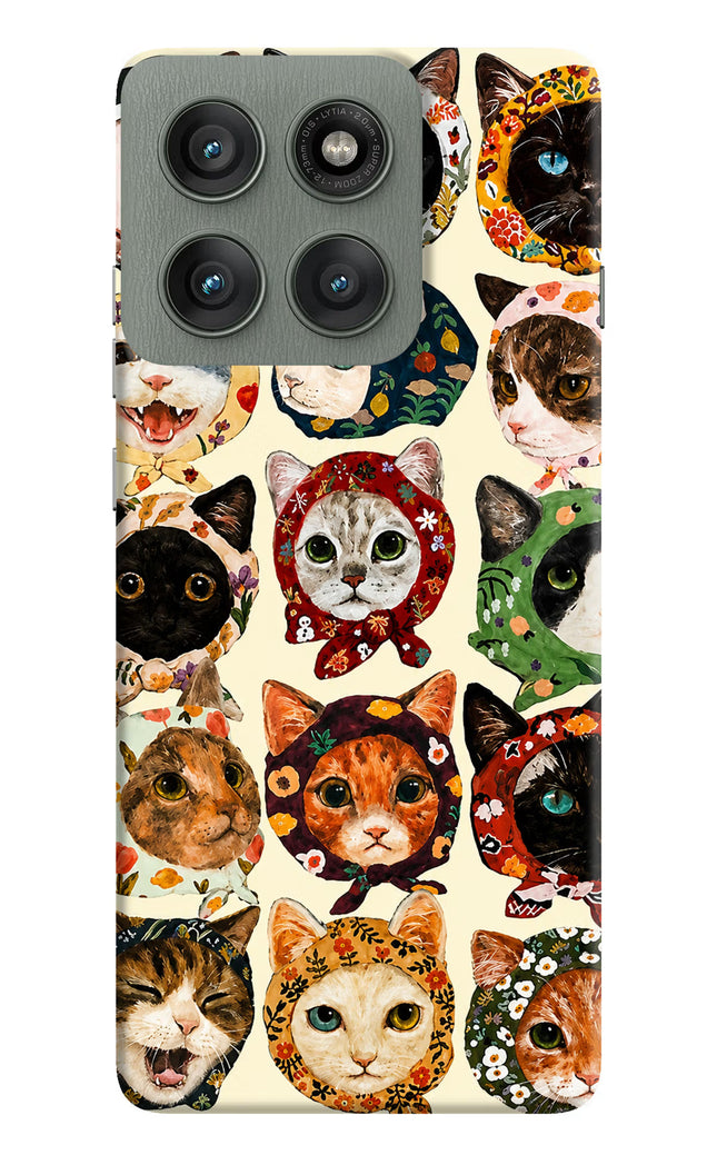 Cool Cat Moto Edge 60 Pro Hard Case Back Cover by Casekaro