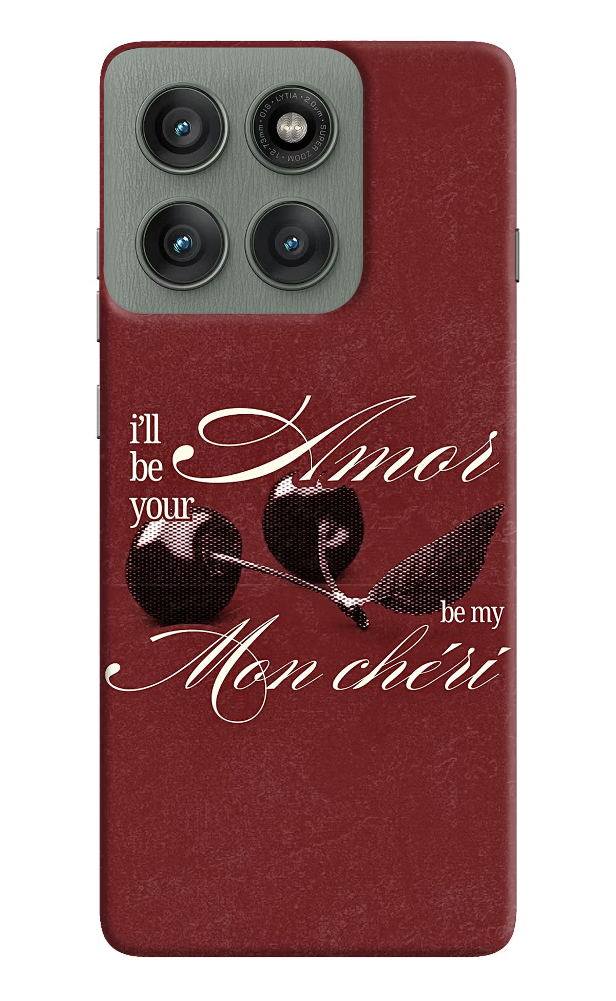 Velvet Cherry Moto Edge 60 Pro Back Cover