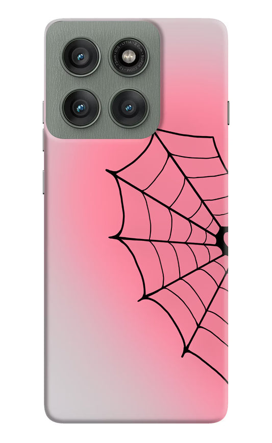 Pink Web Moto Edge 60 Pro Hard Case Back Cover by Casekaro