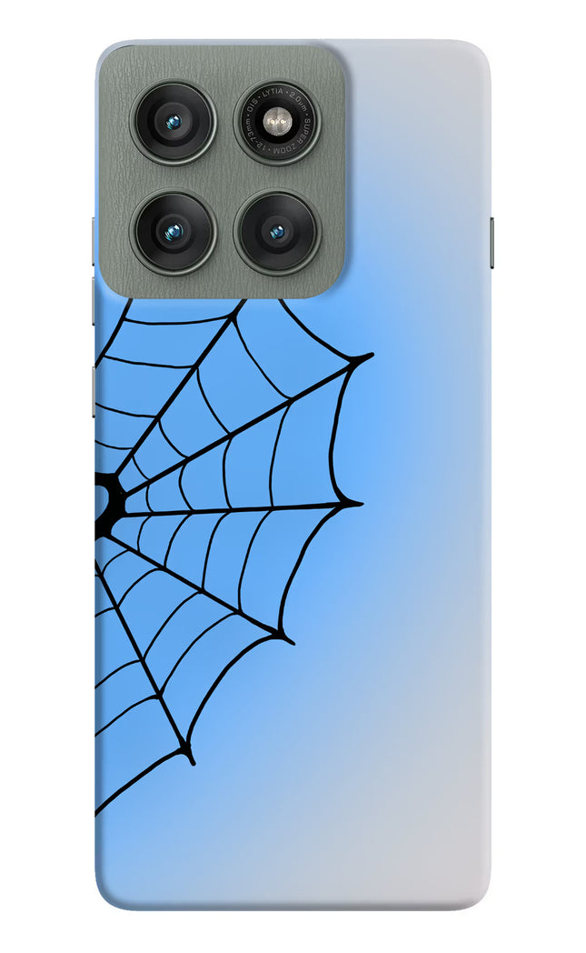 Blue Web Moto Edge 60 Pro Hard Case Back Cover by Casekaro
