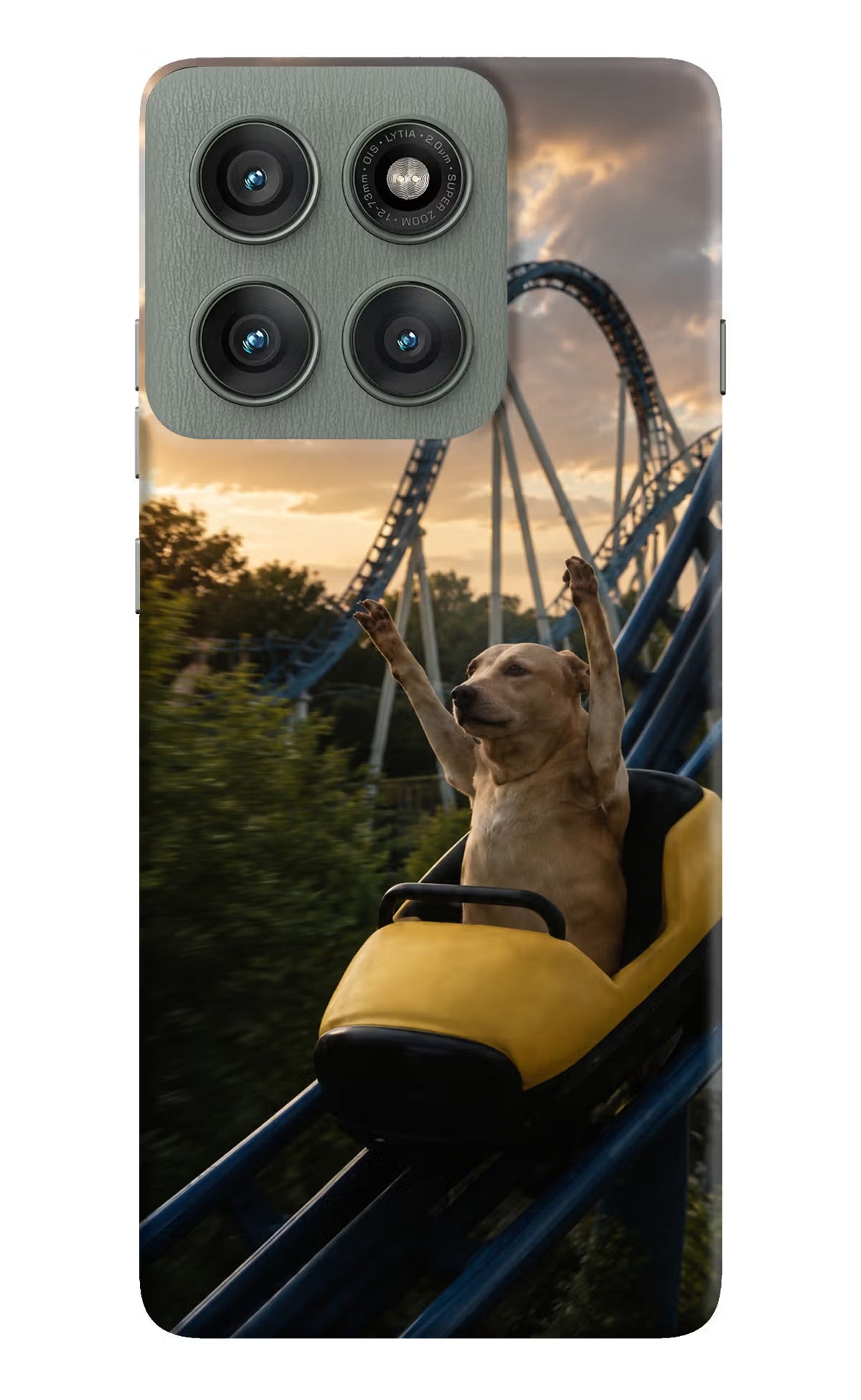 Rollercoaster Dog Moto Edge 60 Pro Back Cover