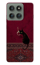 Midnight Cat Moto Edge 60 Pro Hard Case Back Cover by Casekaro