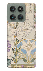 White Lily Moto Edge 60 Pro Hard Case Back Cover by Casekaro