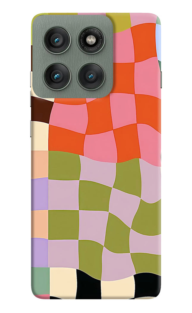 Wavy Grid Moto Edge 60 Pro Hard Case Back Cover by Casekaro