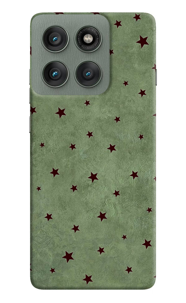 Green Stars Moto Edge 60 Pro Hard Case Back Cover by Casekaro