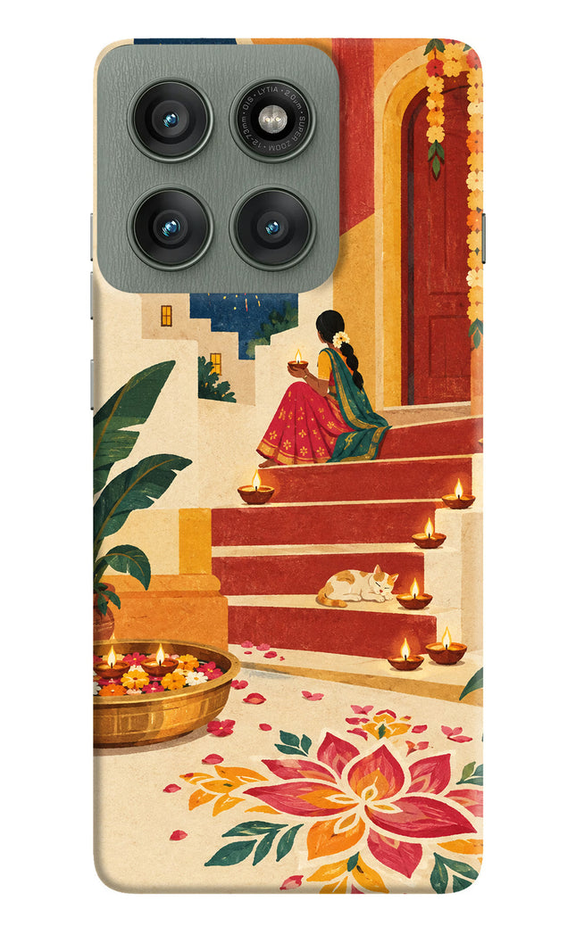 Diwali Rangoli Moto Edge 60 Pro Back Cover