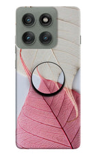 White Pink Leaf Moto Edge 60 Pro Pop Case by Casekaro