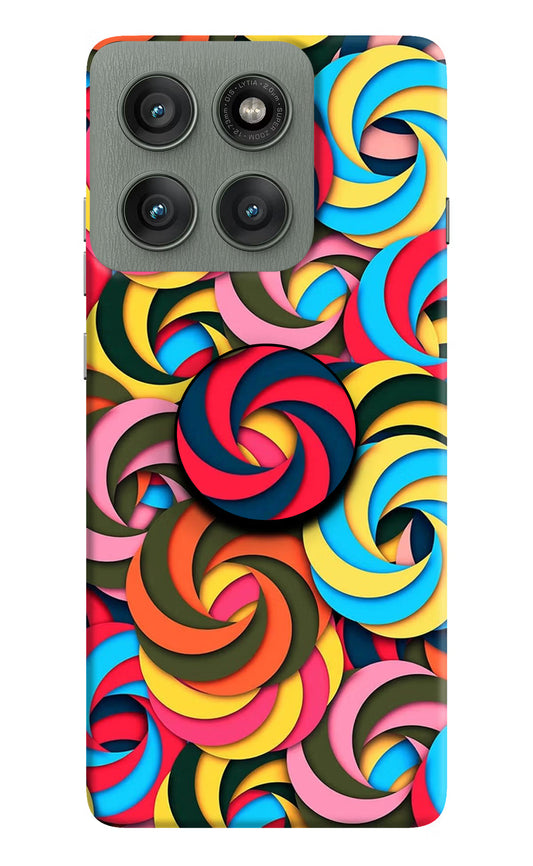 Spiral Pattern Moto Edge 60 Pro Pop Case by Casekaro