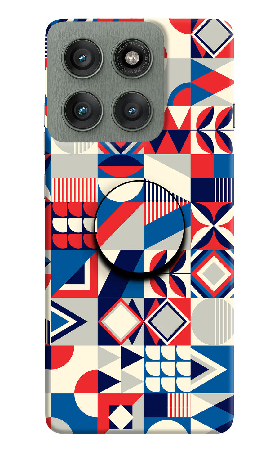 Colorful Pattern Moto Edge 60 Pro Pop Case, Hard case