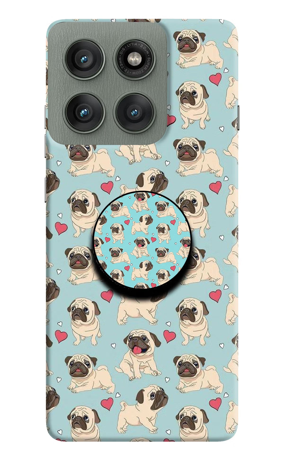 Pug Dog Moto Edge 60 Pro Pop Case by Casekaro