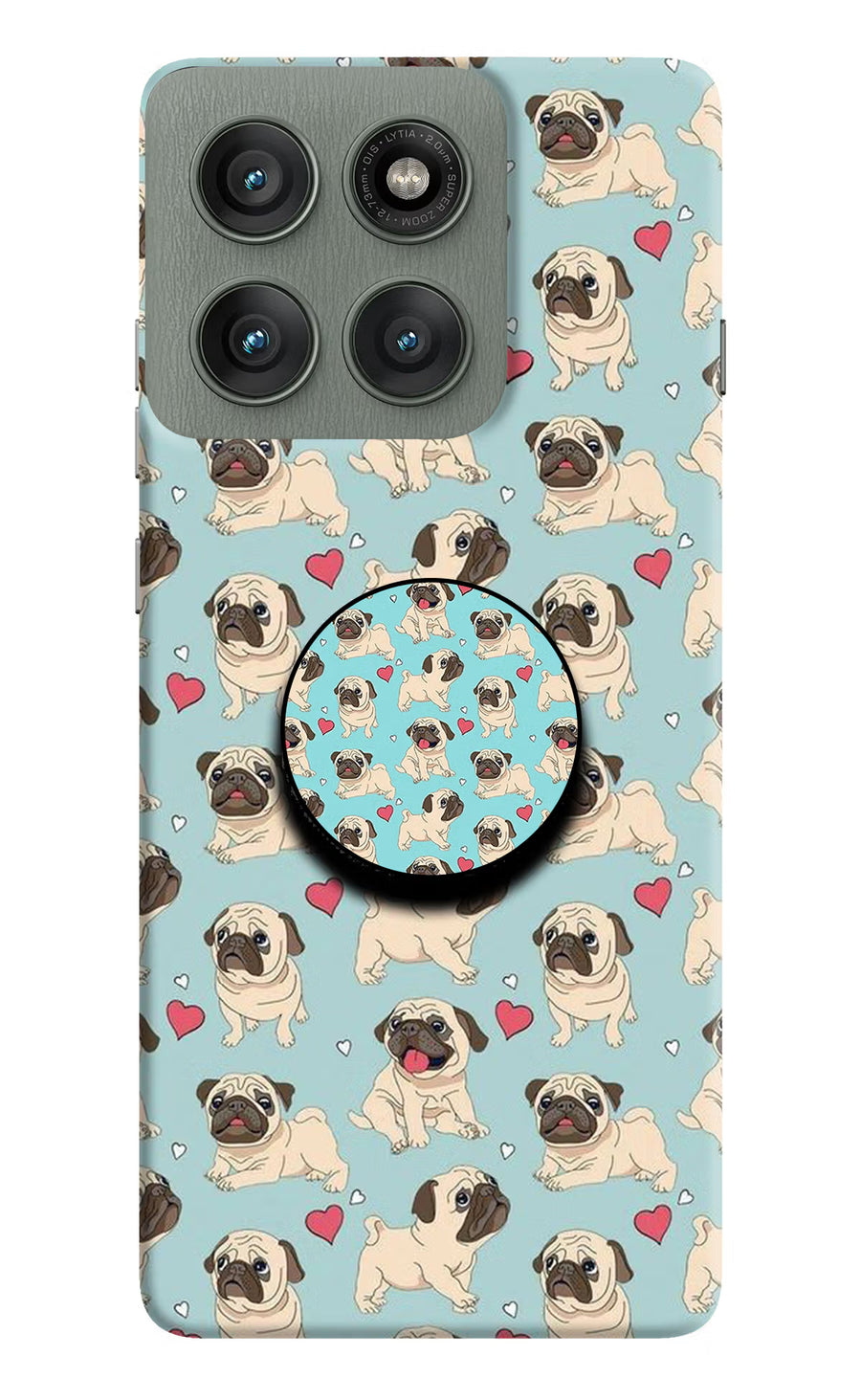 Pug Dog Moto Edge 60 Pro Pop Case, Hard case