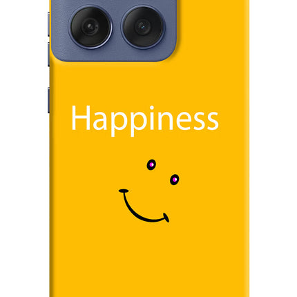 Happiness With Smiley Moto Edge 60 Fusion Hard Case Back Cover by Casekaro