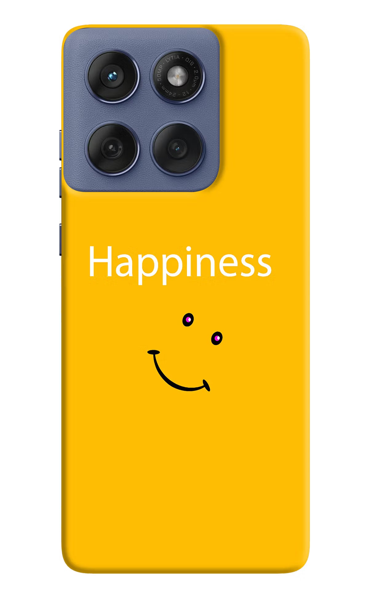 Happiness With Smiley Moto Edge 60 Fusion Hard Case Back Cover by Casekaro