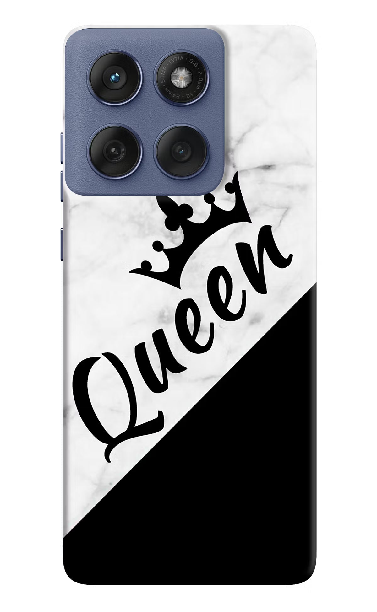 Queen Moto Edge 60 Fusion Hard Case Back Cover by Casekaro