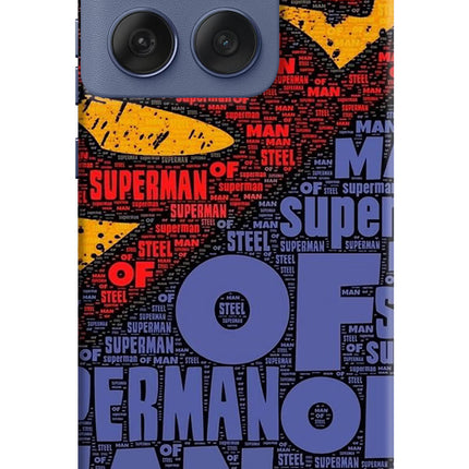 Superman Moto Edge 60 Fusion Hard Case Back Cover by Casekaro